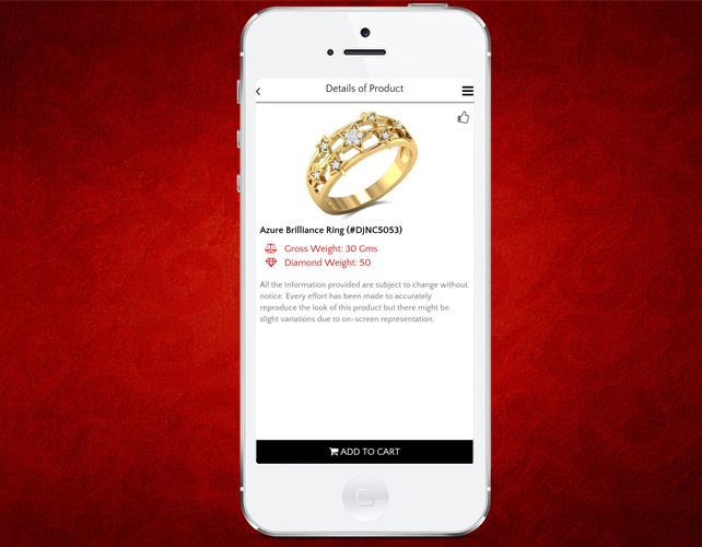 iPhone Based Jewellery App